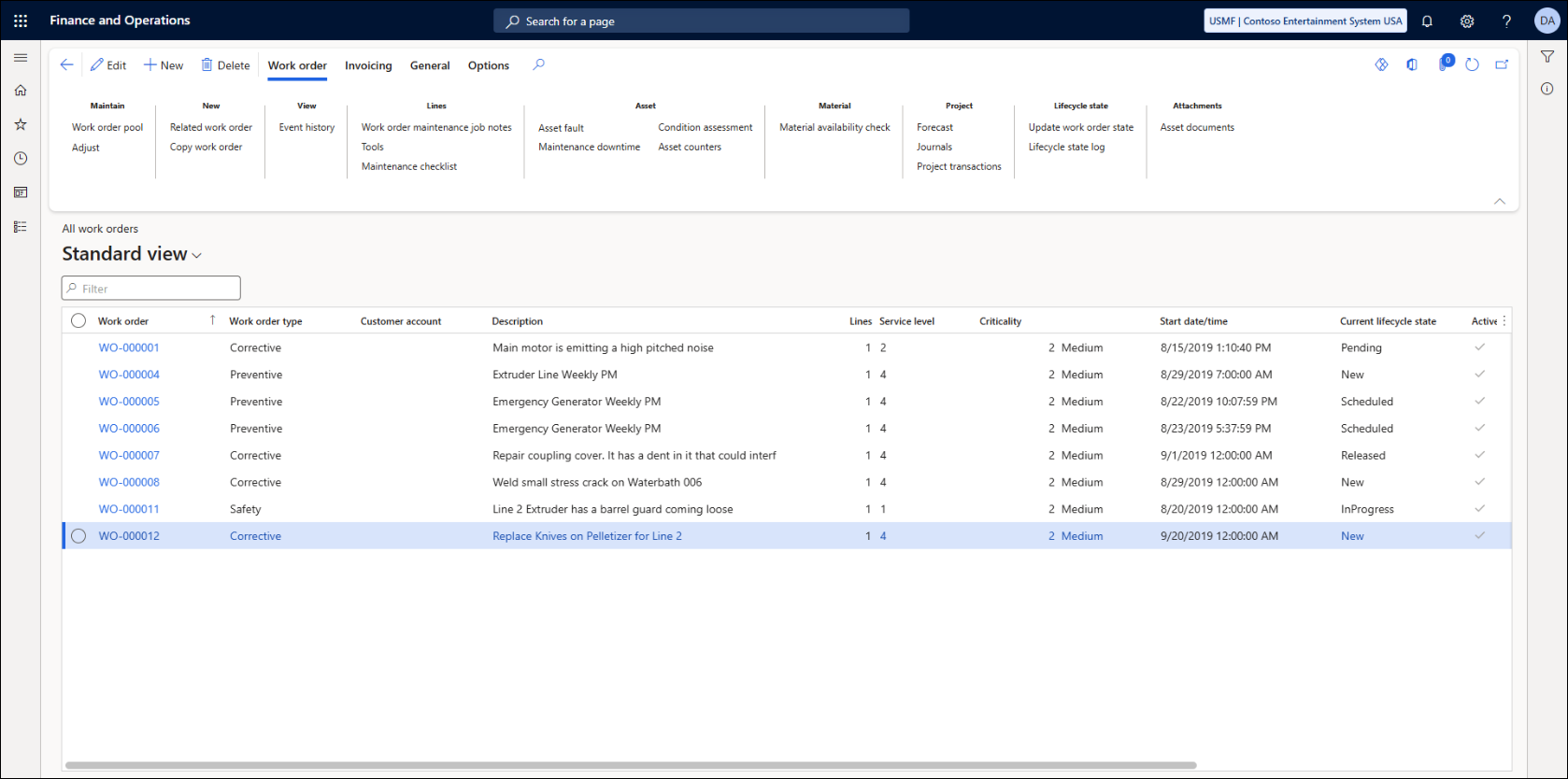 Asset Management vs Service Management in Dynamics 365 Finance and ...